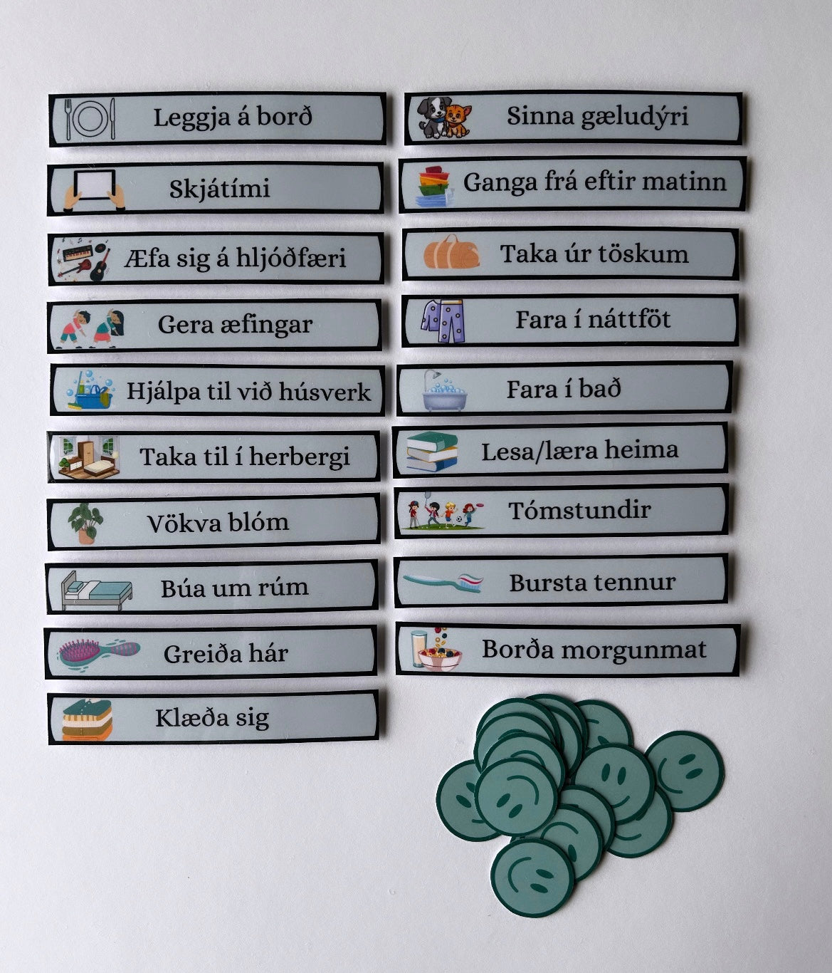 Dagsverkin með myndum - 19 verkefni